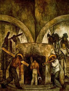 Entry Into The Mine — Diego Rivera