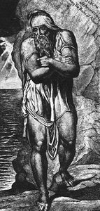 José De Arimatea Entre Las Rocas De Albión — William Blake
