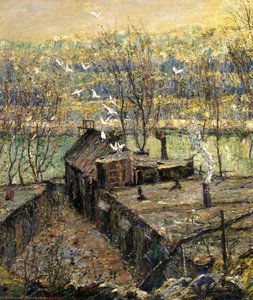 The Pigeon Coop — Ernest Lawson
