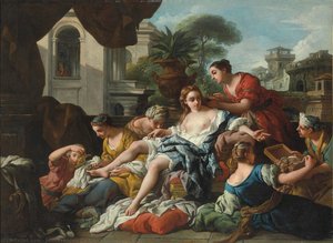 Bathsheba At Her Bath — Jean François De Troy