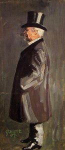 Ritratto Di Leopold Czihaczek, A Figura Intera Di Fronte A Sinistra — Egon Schiele