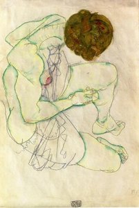 La Mujer Sentada — Egon Schiele