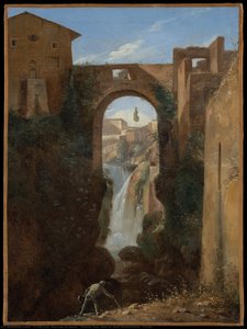 Ponte San Rocco And Waterfalls, Tivoli — François Marius Granet