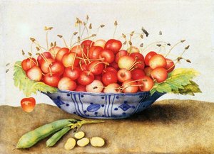 Chinese Porcelain Plate With Cherries — Giovanna Garzoni