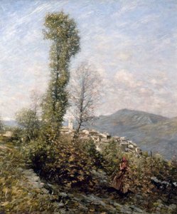 A Hillside Village In Provence, France — Henry Herbert La Thangue