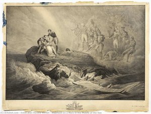 Napoleon On A Rock In The Middle Of The Sea — Emile Jean Horace Vernet
