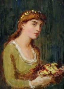 Portrait Of A Lady With Flowers — Louisa Starr