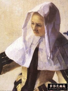 Ung Kvinde Med En Vandkande (detalje) — Johannes Vermeer