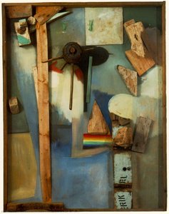 Merzpicture With Rainbow — Kurt Schwitters