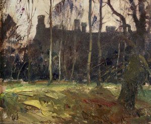 North Front Of Anglesey Abbey Seen Through The Trees — Edward Brian Seago
