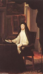 Queen Mariana De Austria As A Widow — Juan De Miranda