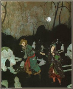 In A Moslem Cemetery — Edmund Dulac