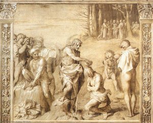 Baptism Of The People — Andrea Del Sarto