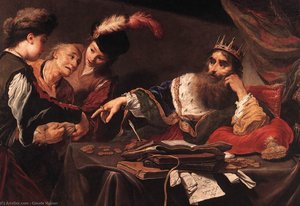 Croesus Receiving Tribute From A Lydian Peasant — Claude Vignon