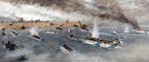 Sword Beach, Ouistreham, D Day, 6 June 1944 — Charles David Cobb