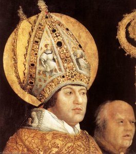 Encuentro De San Erasmo Y San Mauricio (detalle) — Matthias Grünewald