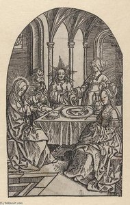 Christ With Mary And Martha — Jacob Cornelisz Van Oostsanen