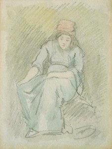 Femme Assise — Félix Joseph Barrias