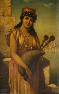 Girl With Bagpipes — Edwin Longsden Long