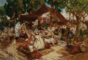 North African Market — Frederick Arthur Bridgman