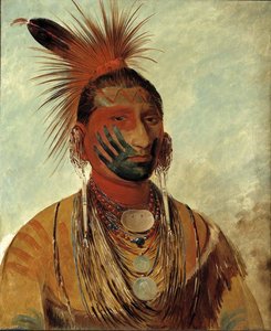 Wash Ka Mon Ya, Danzante Rápido, Un Guerrero — George Catlin