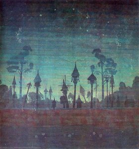 Lithuanian Graveyard — Mikalojus Konstantinas Čiurlionis