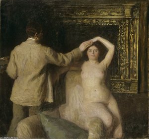 Painter And Model — Károly Ferenczy