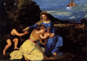 Madonna Idete Sa Svetima — Tiziano