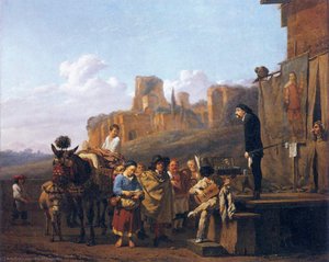 A Party Of Charlatans In An Italian Landscape — カレル・デュイハルディン