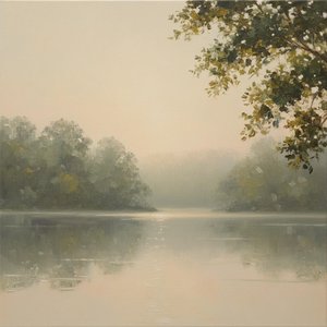 Sussurri Di Salvia: Uno Studio Meditativo Tra Nebbia E Acque Silenziose