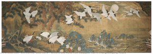 White Crane Mural From Daejojeon Hall In Changdeokgung Palace — Kim Eun-ho (1892-1979)