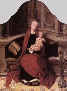 Virgin And Child Enthroned — Adriaen Isenbrant
