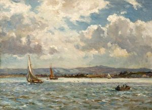 The Purbecks From Poole Harbour, Dorset — Bernard Finnigan Gribble