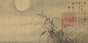 Grasses And Moon — Tani Bunchō
