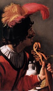 The Concert (detail) — Gerard Van Honthorst