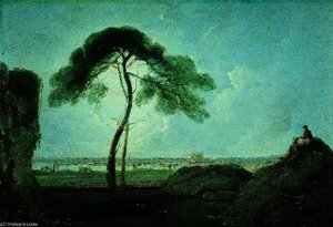 Italian Landscape With A Stone Pine — Richard Wilson