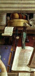 St Jerome In His Study (detail) — Domenico Ghirlandaio