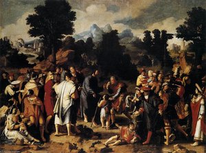 Paintings-christ Healing The Blind — Lucas Van Leyden