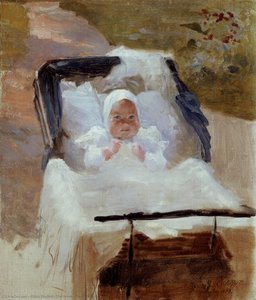 O Filho Do Artista Erik No Carrinho — Albert Edelfelt