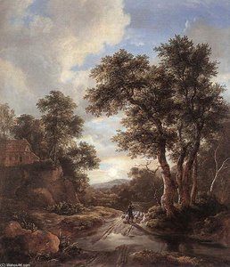 Sunrise In A Wood — Jacob Isaackszoon Van Ruisdael