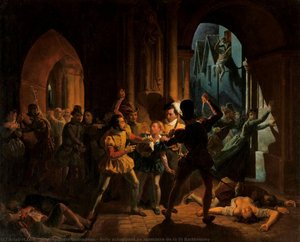 Sully Échappant Au Massacre De La St Barthélémy — Jean-auguste Dubouleau