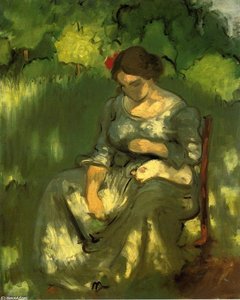 Woman With A Cat — Louis Anquetin