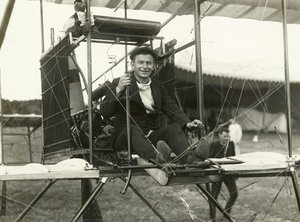 [vivian Walsh Sitting At The Controls Of The Auckland Aeroplane Syndicate — Arthur Ninnis Breckon