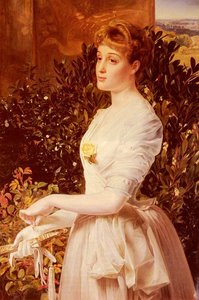 Portrait Of Julia Smith Caldwell — Anthony Frederick Augustus Sandys