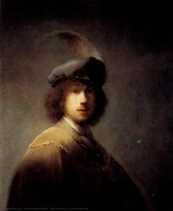 Self-portrait In A Plumed Hat — Rembrandt Peale