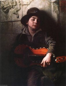 The Italian Boy With Hurdy Gurdy — Richard Caton Woodville