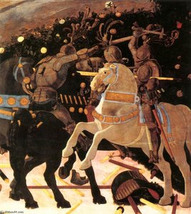 Niccolò Da Tolentino Leads The Florentine Troops (detail) — Paolo Uccello