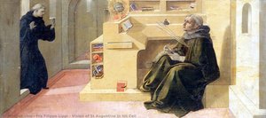 Vision Of St Augustine In His Cell — Filippo Di Tommaso Lippi