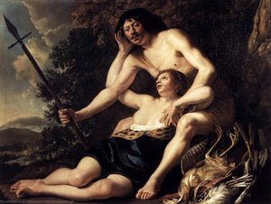 Venus And Adonis — Christiaen Van Couwenbergh