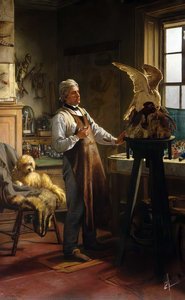 John Hancock (1808–1890) In His Studio — Henry Hetherington Emmerson